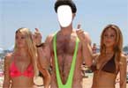 Borat with 2 girls